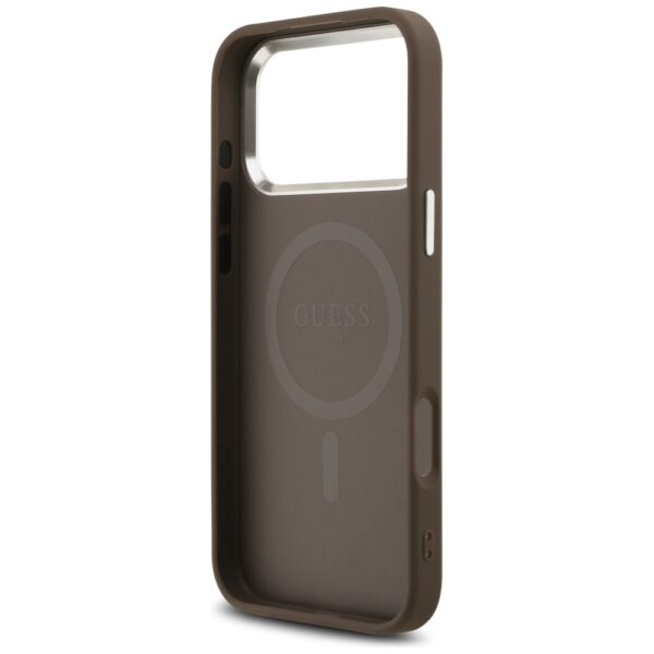 Guess 4G Triangle Logo MagSafe case for iPhone 17 Pro Max - browneng