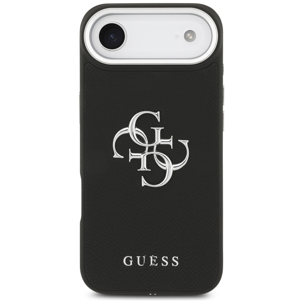 Guess Grained Big 4G Classic Logo case for iPhone 17 Air - blackeng
