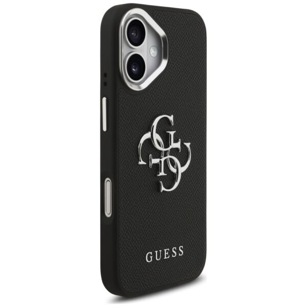 Guess Grained Big 4G Classic Logo case for iPhone 17 - blackeng
