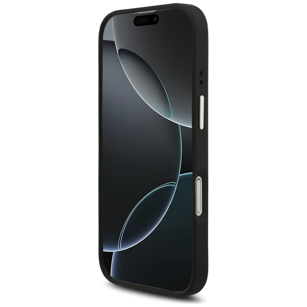 Guess Grained Big 4G Classic Logo case for iPhone 17 - blackeng