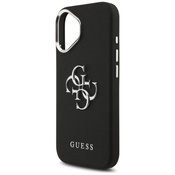 Guess Grained Big 4G Classic Logo case for iPhone 17 - blackeng