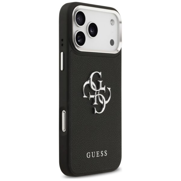 Guess Grained Big 4G Classic Logo case for iPhone 17 Pro Max - blackeng