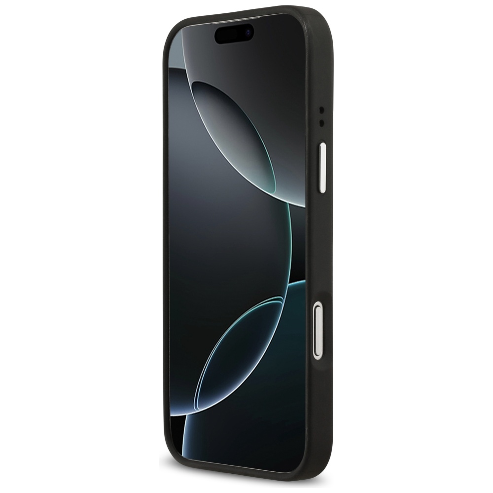 Guess Grained Big 4G Classic Logo case for iPhone 17 Pro Max - blackeng