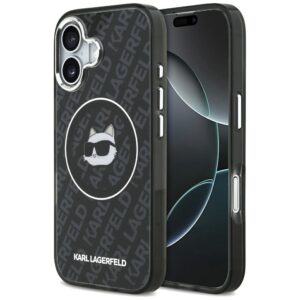Karl Lagerfeld IML Choupette Head Logo MagSafe iPhone 17 Case - Blackeng