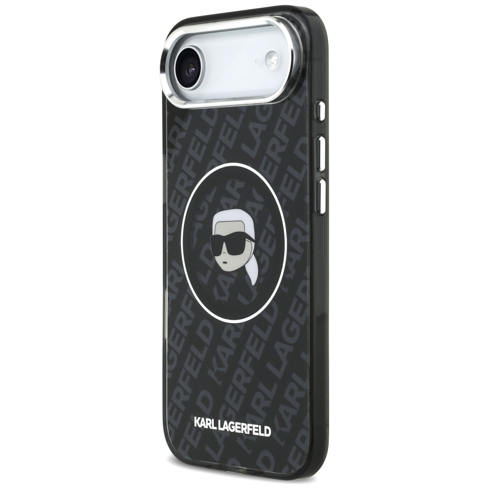 Etui Karl Lagerfeld IML Karl Head Logo MagSafe na iPhone 17 Air - czarnepol