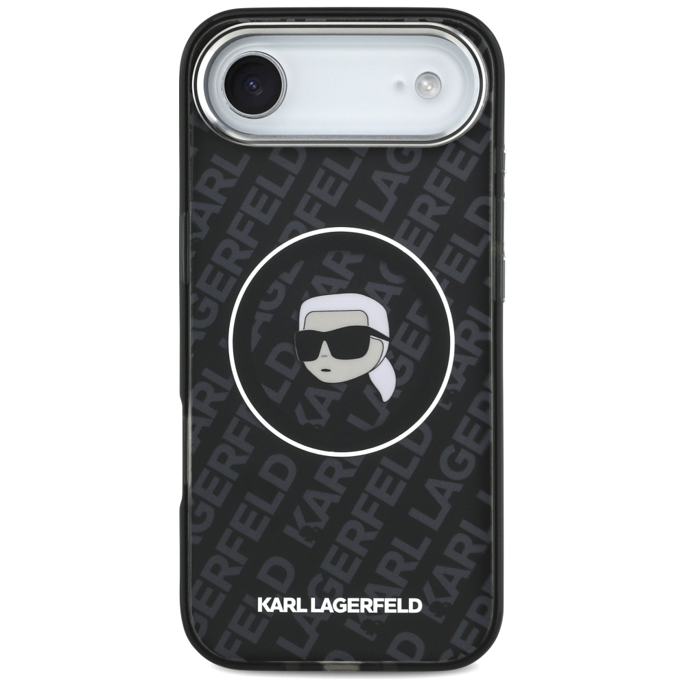 Etui Karl Lagerfeld IML Karl Head Logo MagSafe na iPhone 17 Air - czarnepol