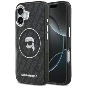 Karl Lagerfeld IML Karl Head Logo MagSafe Case for iPhone 17 - Blackeng