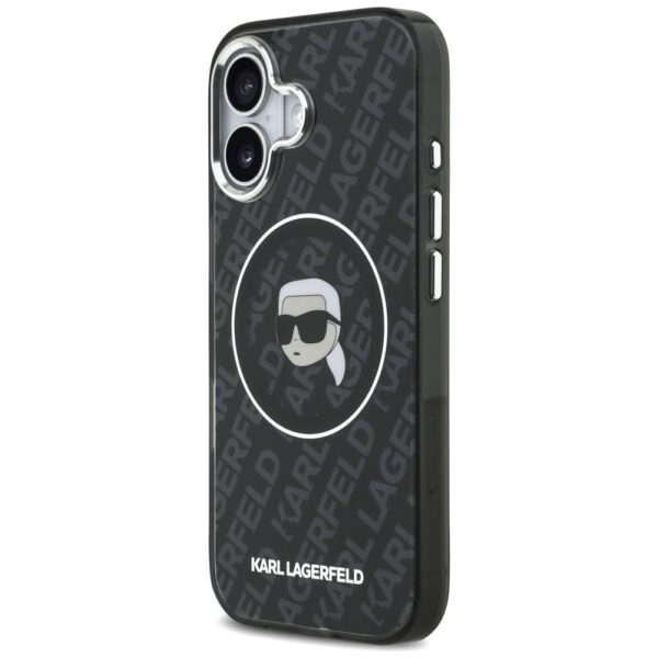 Karl Lagerfeld IML Karl Head Logo MagSafe Case for iPhone 17 - Blackeng