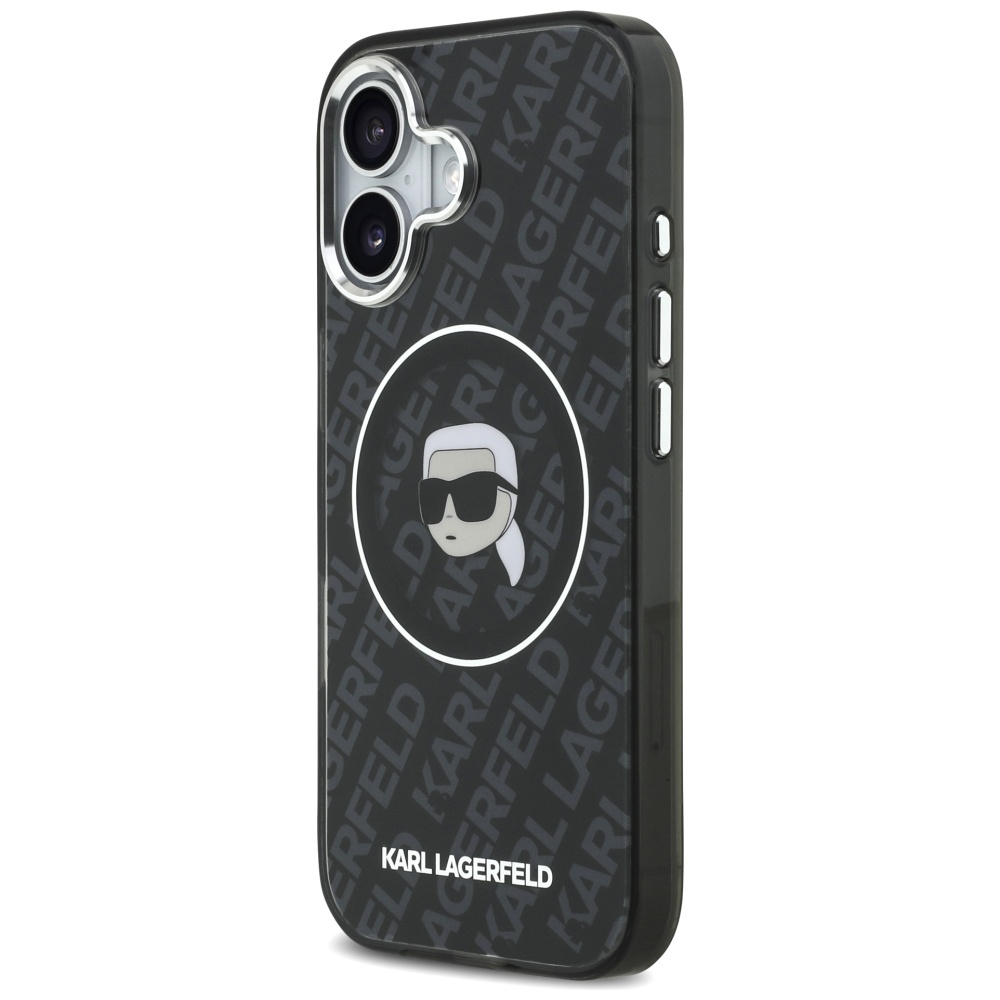 Karl Lagerfeld IML Karl Head Logo MagSafe Case for iPhone 17 - Blackeng