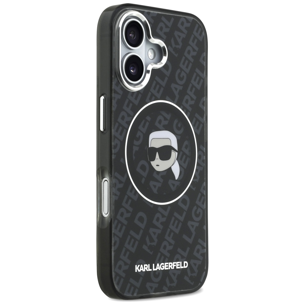 Karl Lagerfeld IML Karl Head Logo MagSafe Case for iPhone 17 - Blackeng