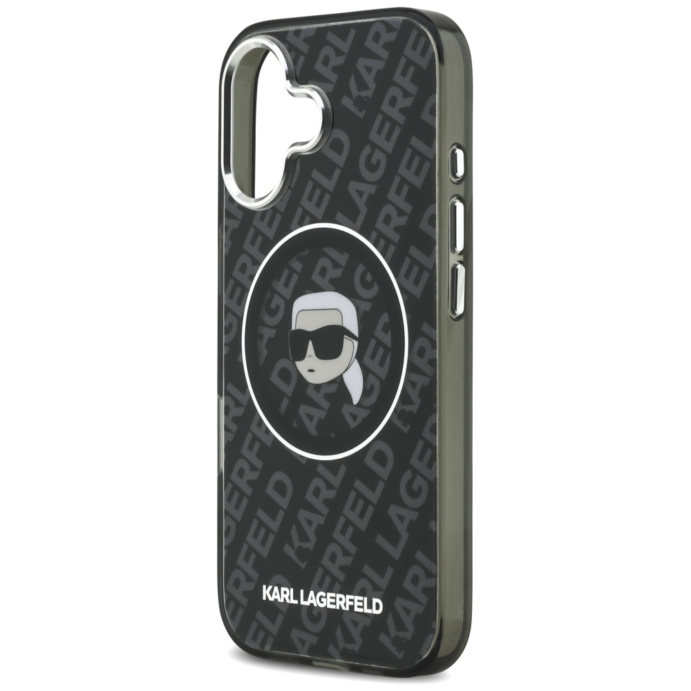 Karl Lagerfeld IML Karl Head Logo MagSafe Case for iPhone 17 - Blackeng