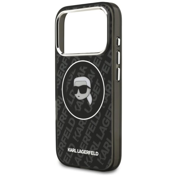 Karl Lagerfeld IML Karl Head Logo MagSafe Case for iPhone 17 Pro Max - Blackeng