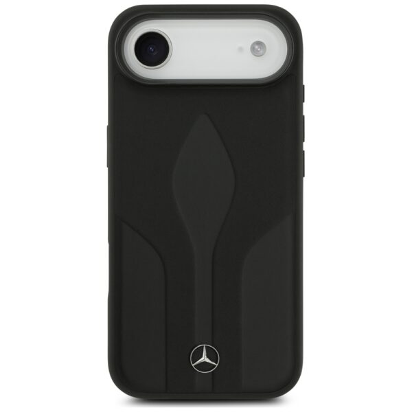 Mercedes Leather The Move MagSafe case for iPhone 17 Air - blackeng