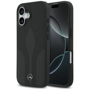 Mercedes Leather The Move MagSafe case for iPhone 17 - blackeng