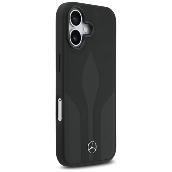 Mercedes Leather The Move MagSafe case for iPhone 17 - blackeng