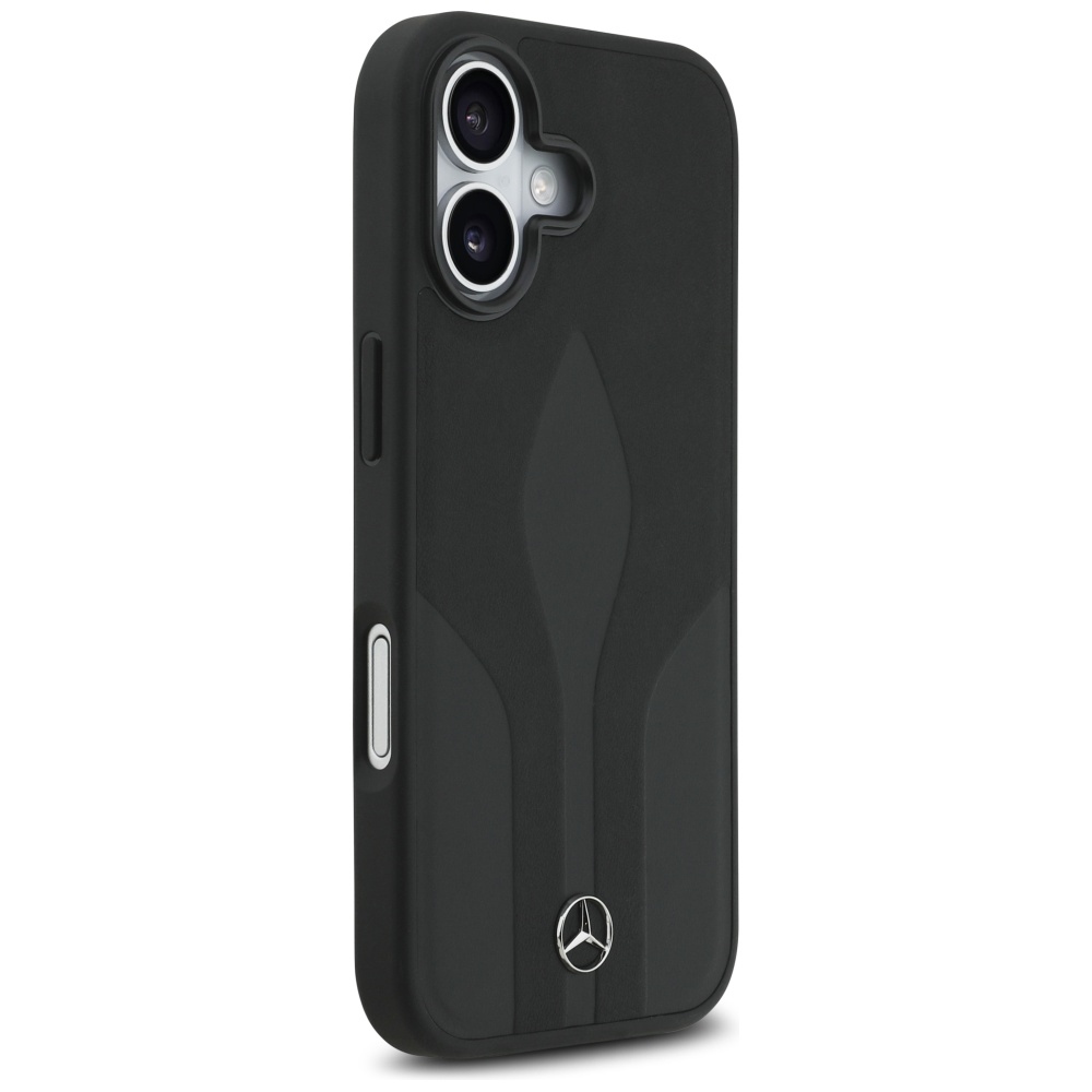 Mercedes Leather The Move MagSafe case for iPhone 17 - blackeng