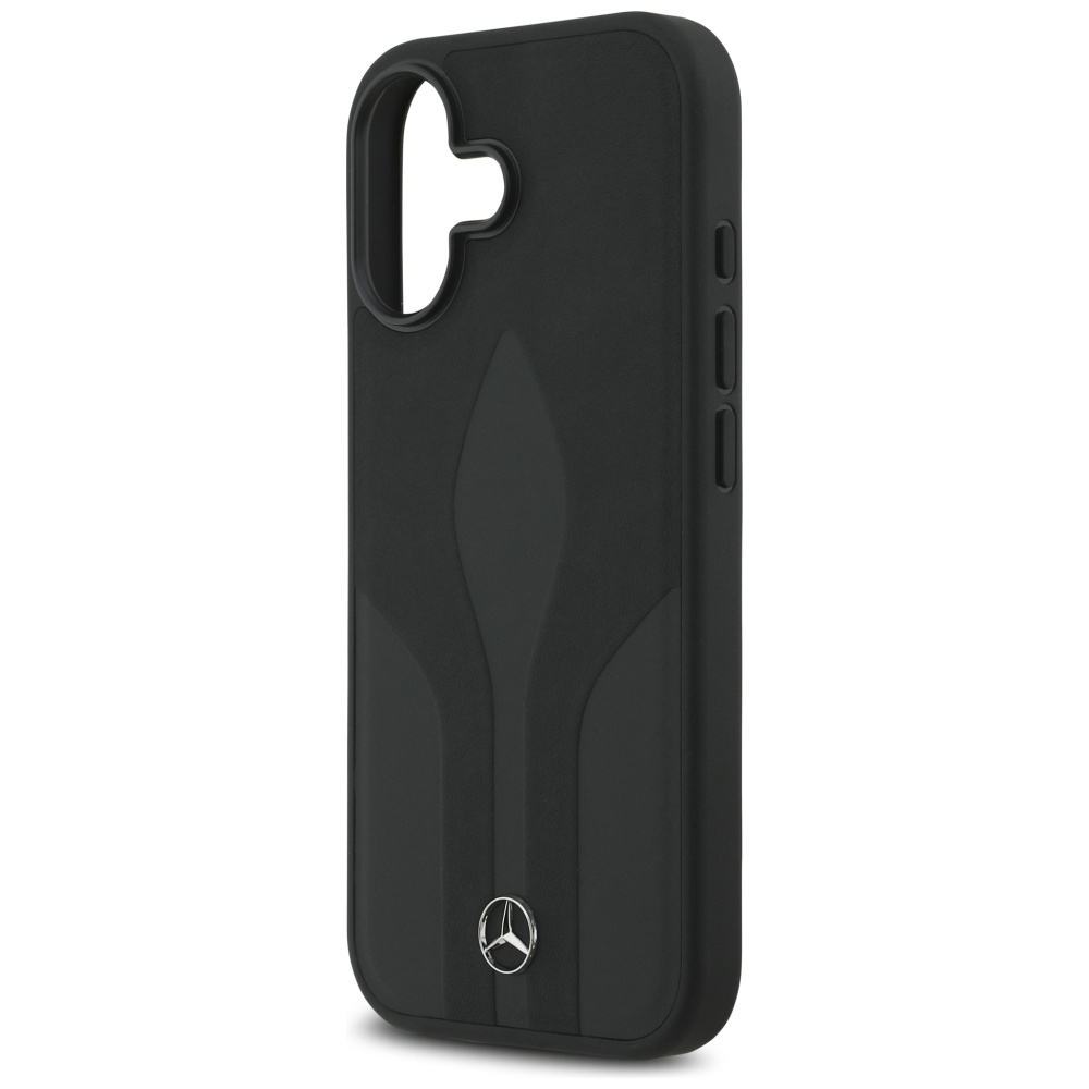 Mercedes Leather The Move MagSafe case for iPhone 17 - blackeng