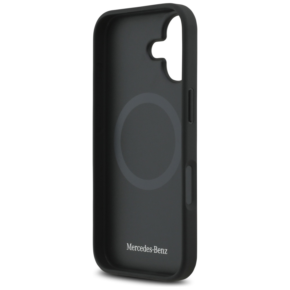 Mercedes Leather The Move MagSafe case for iPhone 17 - blackeng