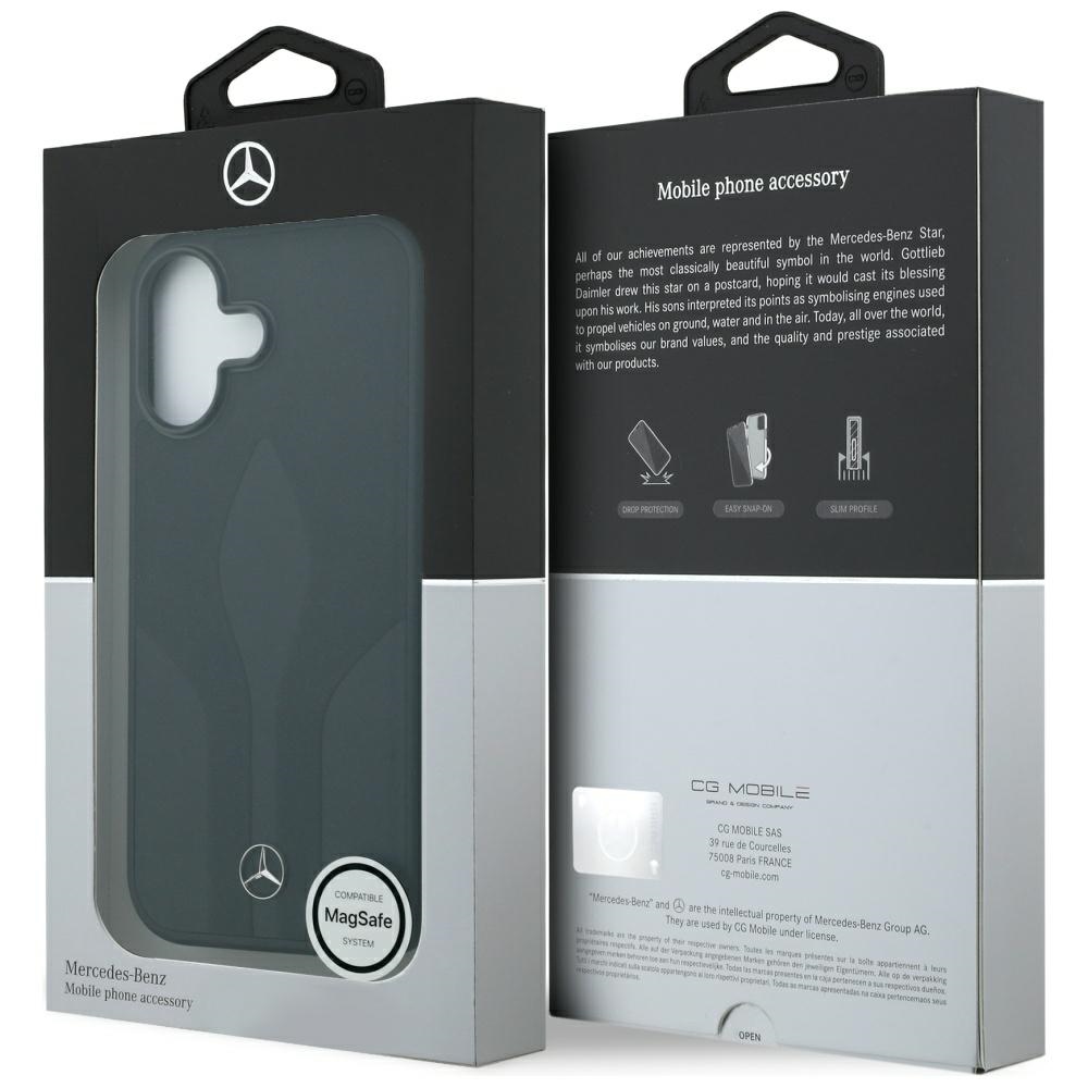 Mercedes Leather The Move MagSafe case for iPhone 17 - blackeng