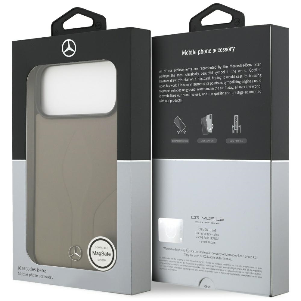 Mercedes Leather The Move MagSafe Case for iPhone 17 Pro Max - Beigeeng