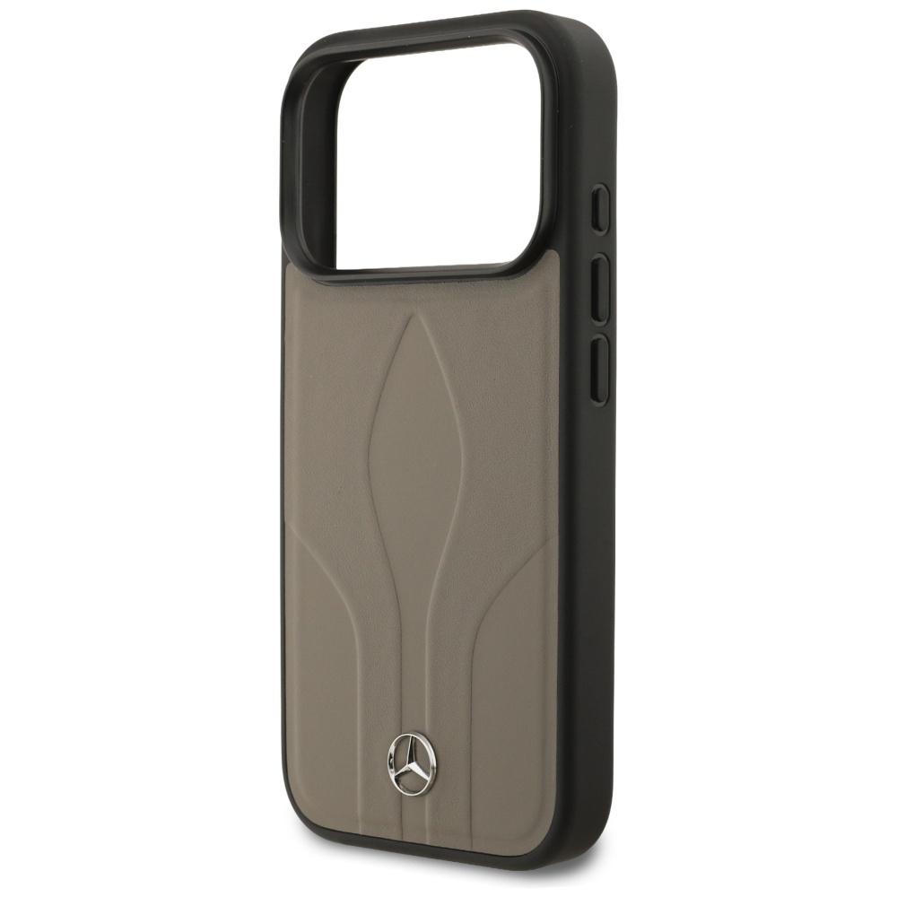 Mercedes Leather The Move MagSafe Case for iPhone 17 Pro - Beigeeng