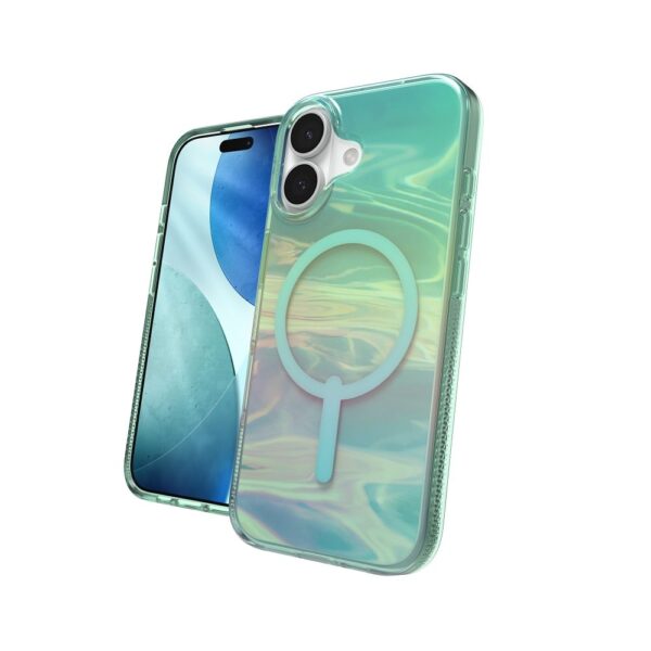 ZAGG case MILAN SNAP compatible with MagSafe for IPHONE 17 oil slick