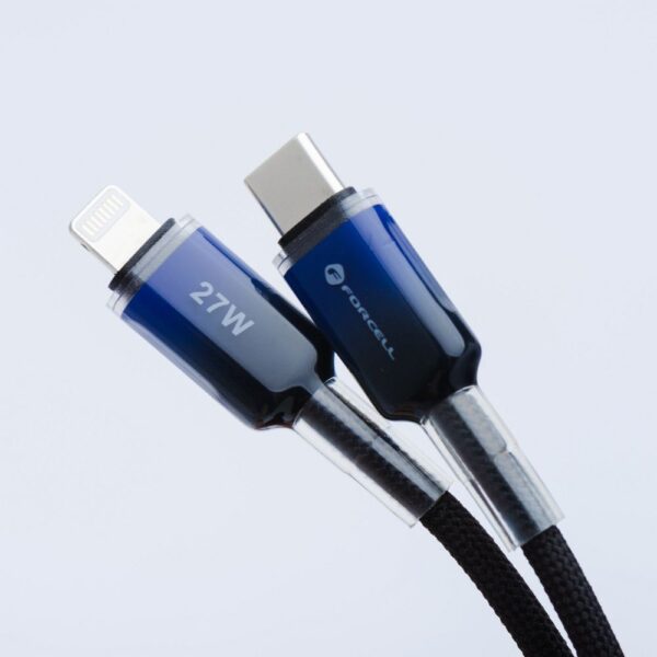 FORCELL F-ENERGY C356 cable Type C to Lightning PD 3A 27W Gradient 1 m black