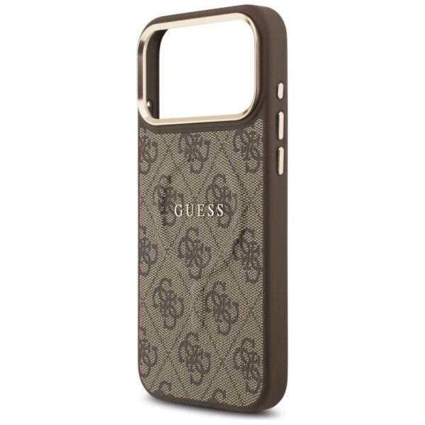 GUESS case for IPHONE 17 Pro Max compatible with MagSafe GUHMP17XP4MSEGCW (PU 4G W/ Classic) brown