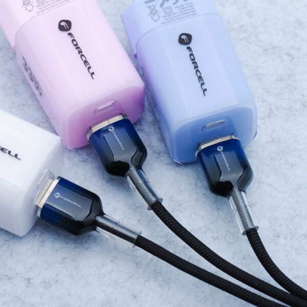 1f1a1fa277e668b1f1f9b5718c6d4e09 FORCELL F-ENERGY C351 cable USB A to Micro USB QC3.0 2,4A 18W Gradient 1 m black