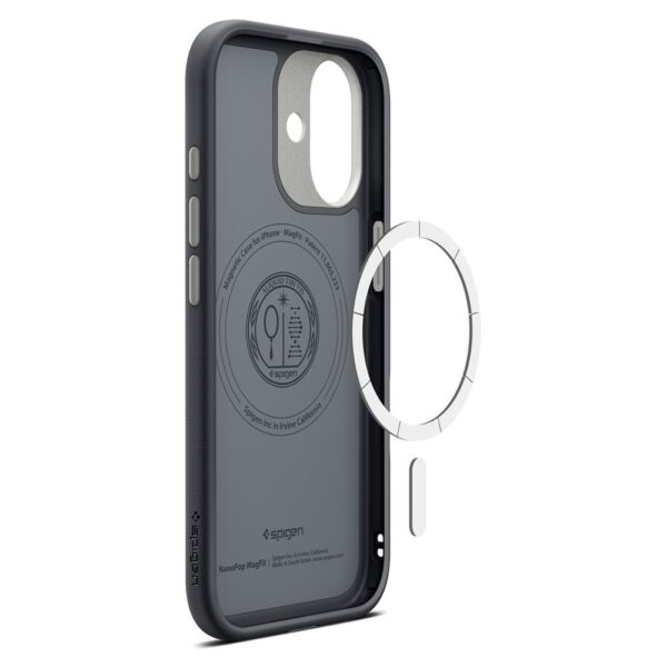 1f85acf6f1415998152e429c5b0d5413 SPIGEN case NANO POP MAG compatible with MagSafe for IPHONE 17 black sesame