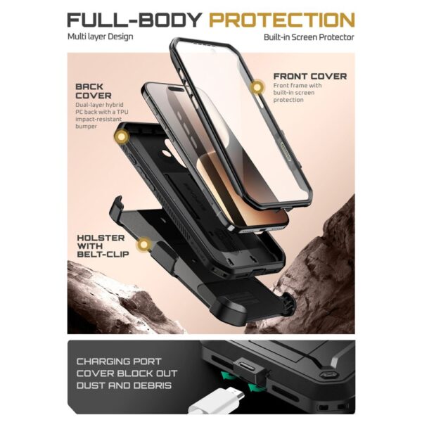 Supcase UB Pro iPhone 17 Case - Blackeng