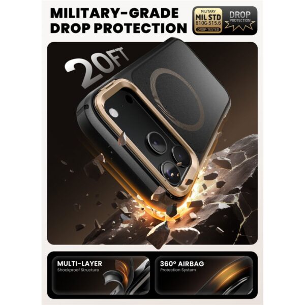 Supcase IBLSN Ares Flip Mag MagSafe Case for iPhone 17 Pro - Goldeng