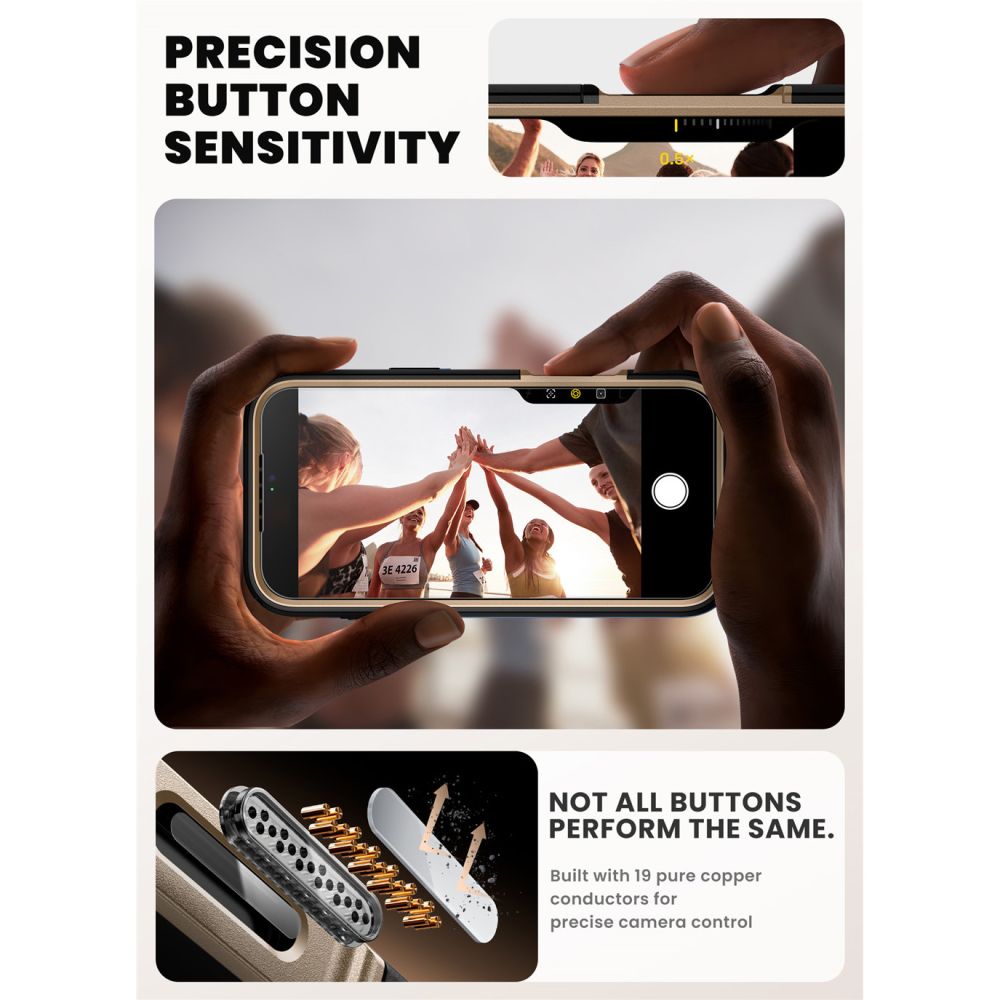 Supcase IBLSN Ares Flip Mag MagSafe Case for iPhone 17 Pro - Goldeng