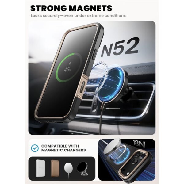 Supcase IBLSN Ares Flip Mag MagSafe Case for iPhone 17 Pro - Goldeng