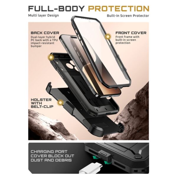 Supcase UB Pro Case for iPhone 17 Pro - Blackeng