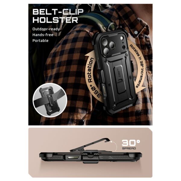 Supcase UB Pro Case for iPhone 17 Pro - Blackeng