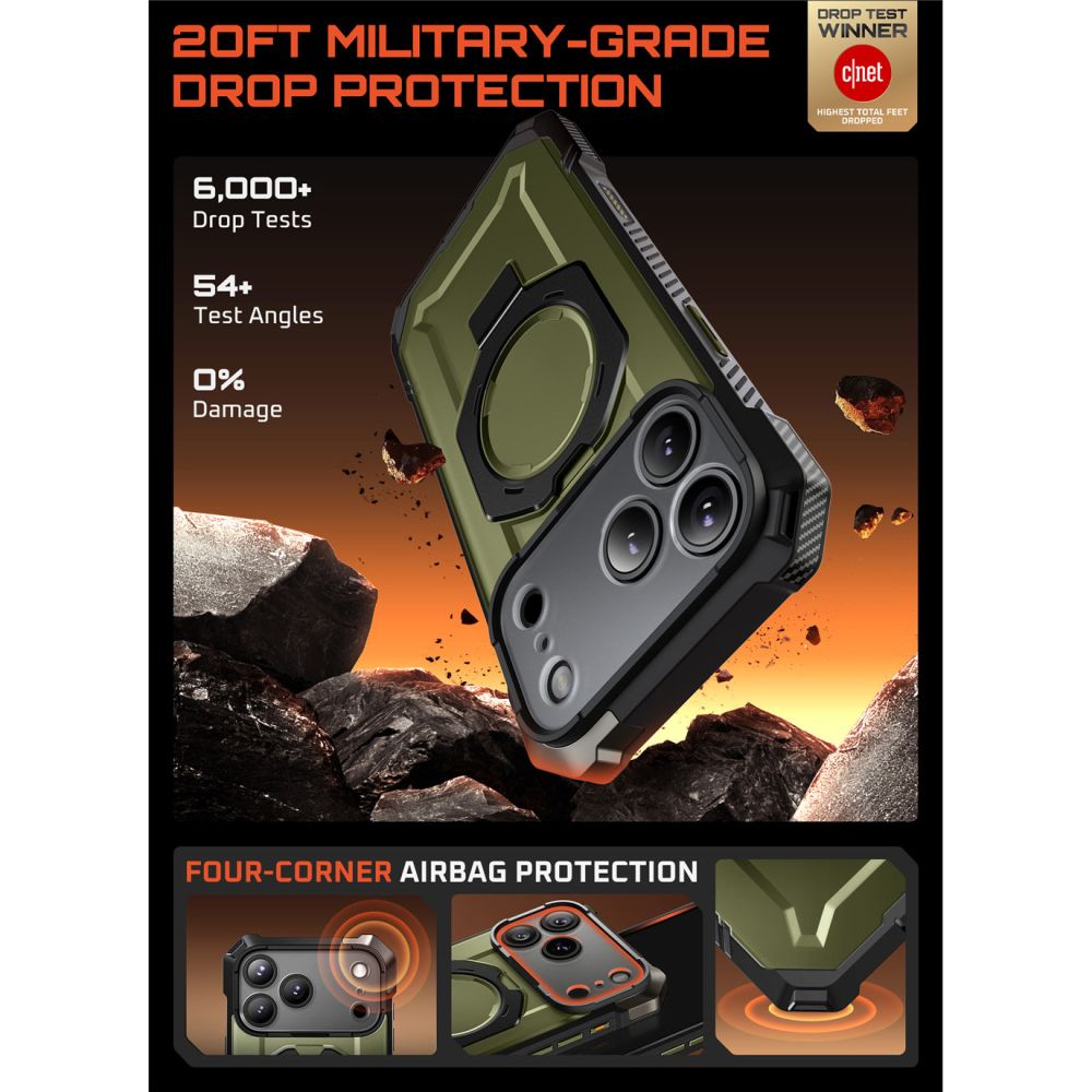 Supcase UB Grip Mag MagSafe Case for iPhone 17 Pro - Greeneng