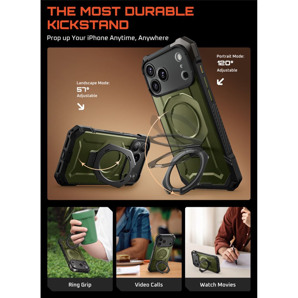 Supcase UB Grip Mag MagSafe Case for iPhone 17 Pro - Greeneng