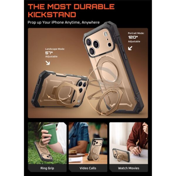 Supcase UB Grip Pro Mag MagSafe Case for iPhone 17 Pro - Goldeng
