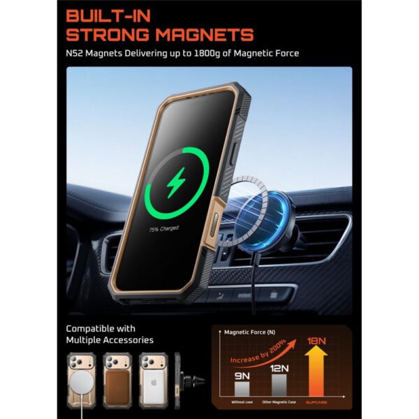 Supcase UB Grip Pro Mag MagSafe Case for iPhone 17 Pro - Goldeng
