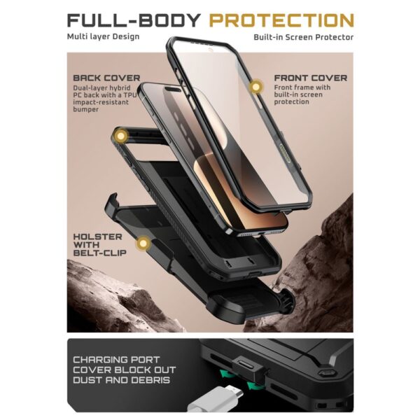 Supcase UB Pro Case for iPhone 17 Air - Blackeng