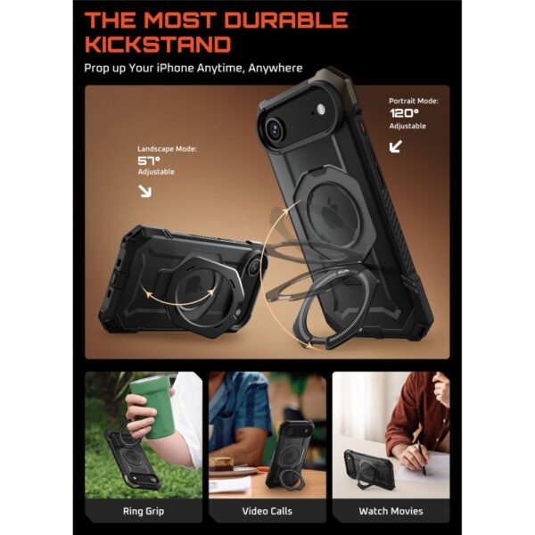 Supcase UB Grip Mag MagSafe Case for iPhone 17 Air - Blackeng