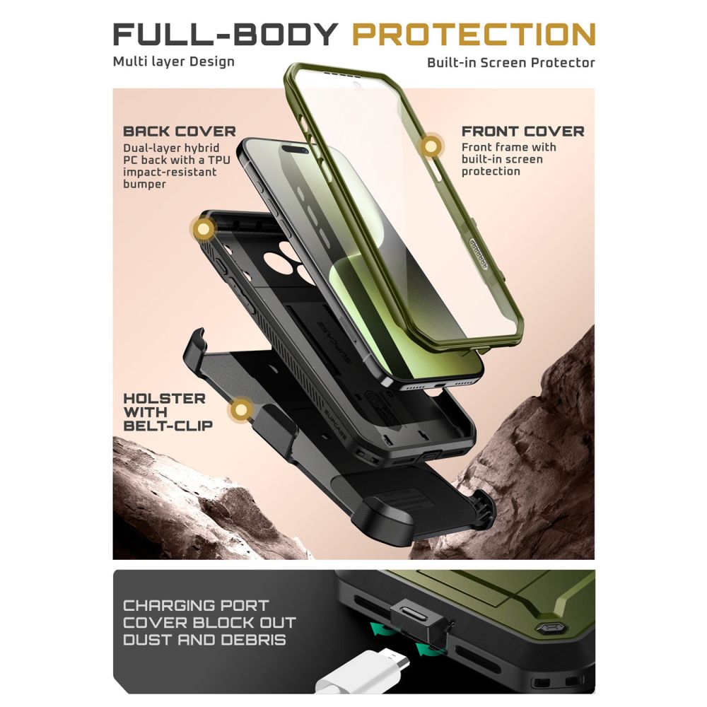 Supcase UB Pro Case for iPhone 17 Pro Max - Greeneng