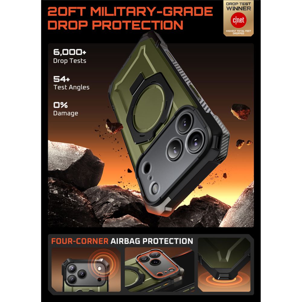 Supcase UB Grip Mag MagSafe Case for iPhone 17 Pro Max - Greeneng