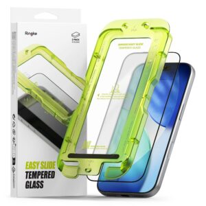 Ringke Easy Slide 2-pack tempered glass for iPhone 17 Pro Max - blackeng