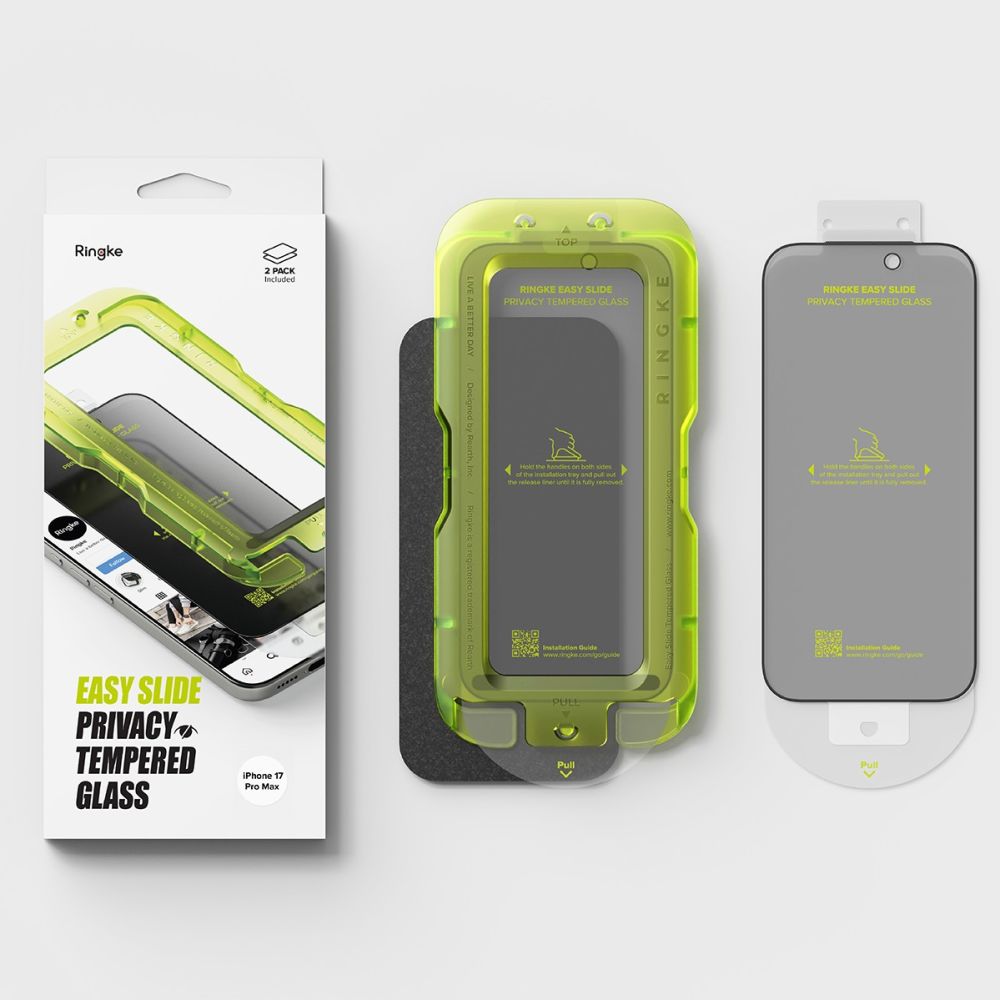 Ringke Easy Slide 2-pack Privacy Glass for iPhone 17 Pro Maxeng
