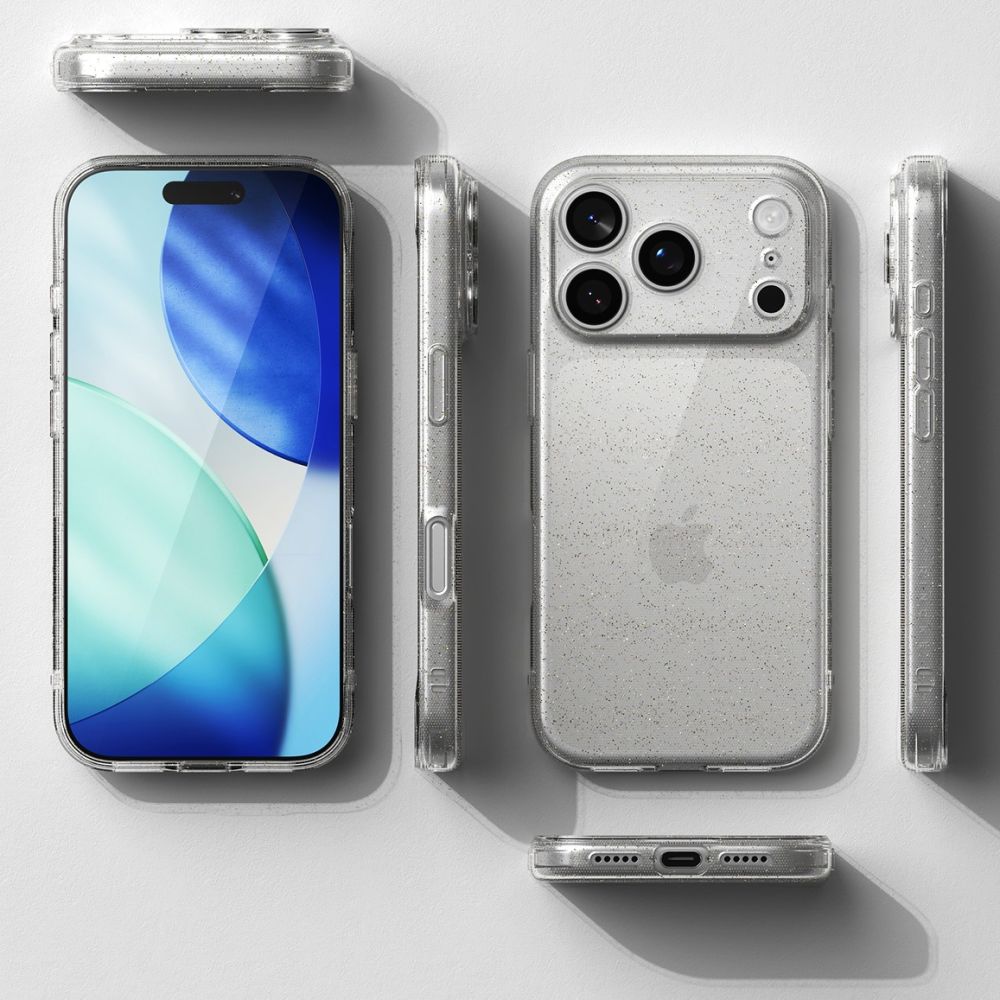 Ringke Air Case for iPhone 17 Pro - Clear and Glittereng