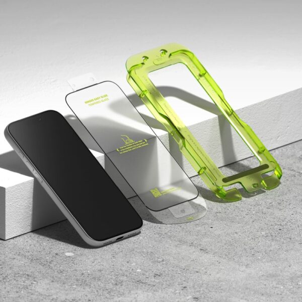 Ringke Easy Slide 2-pack tempered glass for iPhone 17 Pro - blackeng