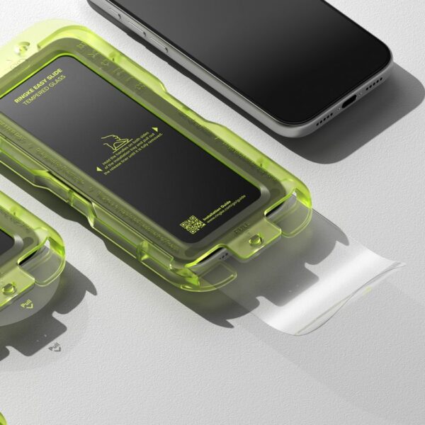 Ringke Easy Slide 2-pack tempered glass for iPhone 17 Pro - blackeng