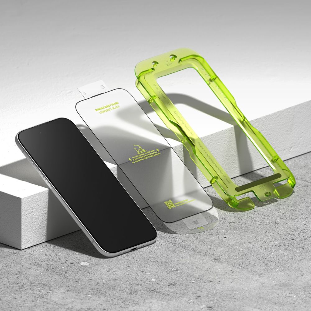 Ringke Easy Slide 2-pack tempered glass for iPhone 17 Air - blackeng